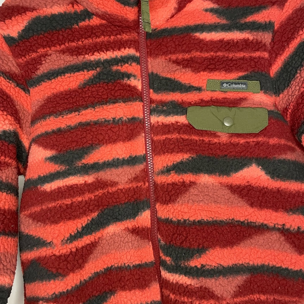 COLUMBIA Southwestern Mountainside Sherpa Women's Full Zip Jacket Coat Size XS